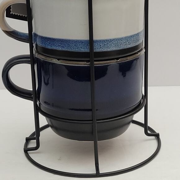 Boston Warehouse Stacking 16oz Microwave Safe Cups - Picture 6 of 10